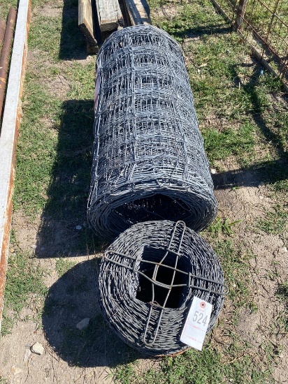 Roll of Fence Wire & roll of Barbwire
