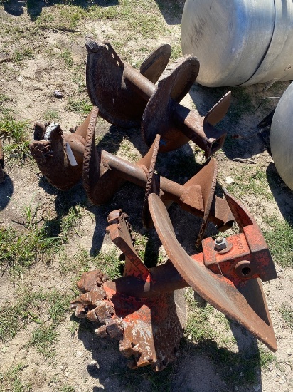 3 Large Excavator auger bits