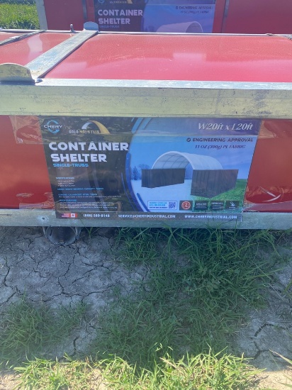 20x20 Gold Mountain container canopy