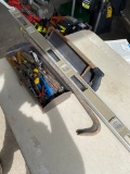 Tool Box,level,saw,crow bar