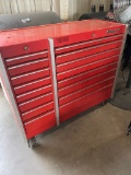Snap on 15 Drawer tool box with key full of tools snap on, craftsman