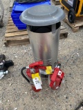 2-Sentry Fire extinguishers, coleman Powermate propane heater