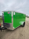 New 2023 5x10 Tow 1/0 enclosed trailer has MSO
