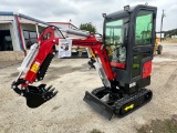 New Miva 2023 Closed cabin, rubber track,16 inch digging bucket hydraulic plumbing,bulldozer blade,m