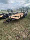 New 2024 J&C 16' Utility Trailer with gate tandem 3500lb Axles