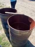 2 metal Barrels