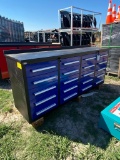 Blue 20 drawer tool Box with keys