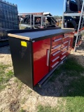 Red 12 Drawer tool box with keys