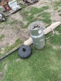 1 Propane tank,Umbrella  with stand