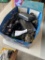 Box of antique After shave bottles