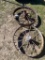 2 Antique Wagon Wheels