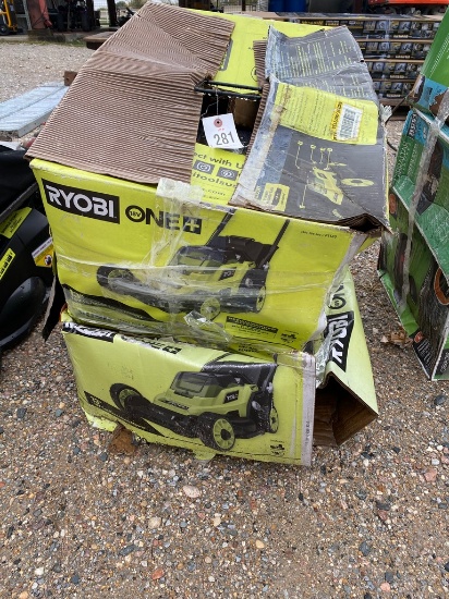 2-13" Ryobi 18V mowers