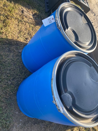2 Plastic Barrels