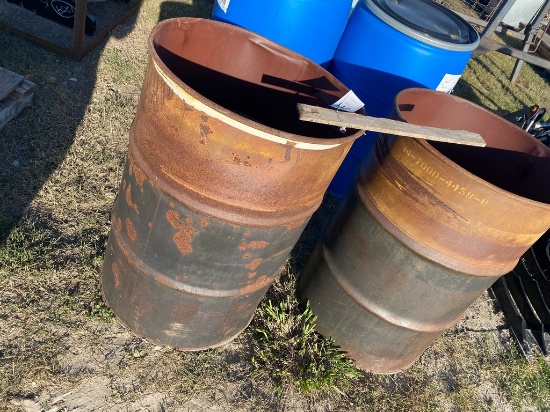 2 Plastic Barrels