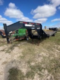 Diamond C Dual Tandem 25+5 Dove Tail needs a few boards on floor Stought trailer has registration pa