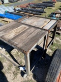 2 Metal Tables 1 with castors