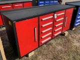 Suihe 12 Drawer Red tool Box with keys