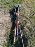 Bundle of yard tools