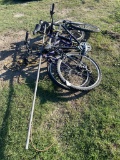 2 Bikes & light pole