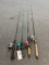 4 fishing poles