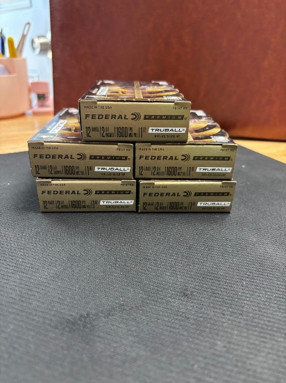 5-5RND Boxes Federal Primium truball rifled 12 Gauge 2&3/4 clugs