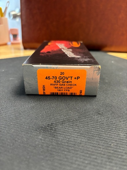 1-20 round Box hsm bear load 45-70 Govt + p. 430 grain