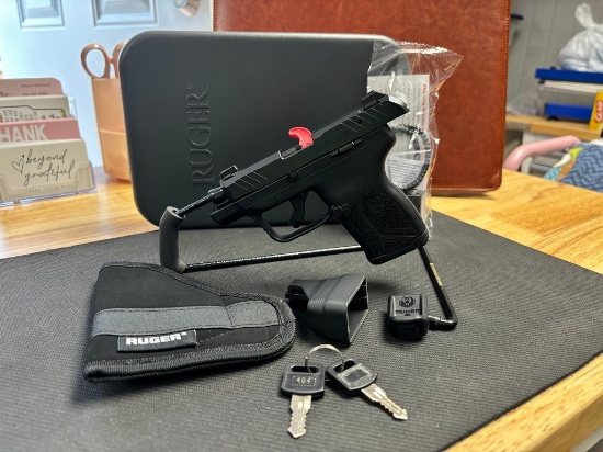 New Ruger LCP Max .380 with 1 magazine,soft case and bedside lockbox