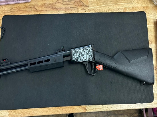 New Rossi Gallery Pump Action 22 LR Laser Engraved