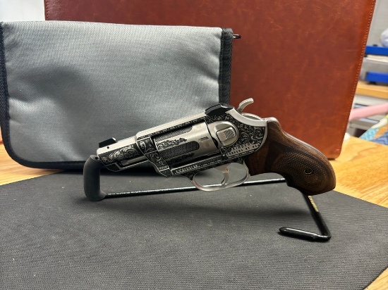 New Fully Deep Engraved Kimber K6S 357 revolver with soft case