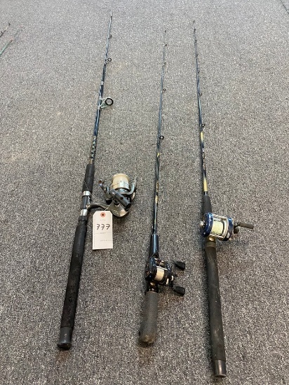 3 fishing Poles