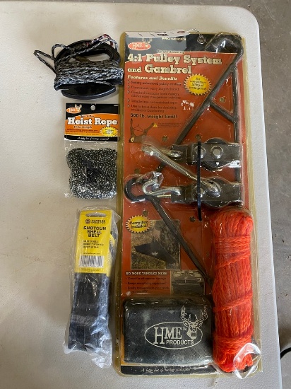 4 In 1 Pully system,Hoist Rope,shotgun Shell belt