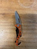Small Pocket knife, orange,black