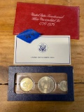 United State Biscentennial Silver set 1776-1976 coins