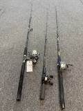 3 fishing Poles