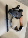 Gun Holster with wooden Peton