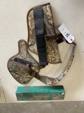 Gun Holster & Vintage Hoppe's gun cleaning kit