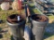 2 Large Tubs with lids full of fencing material