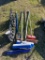 5 push broom & 2 back tires