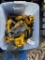 Crate of Dewalt Power tools
