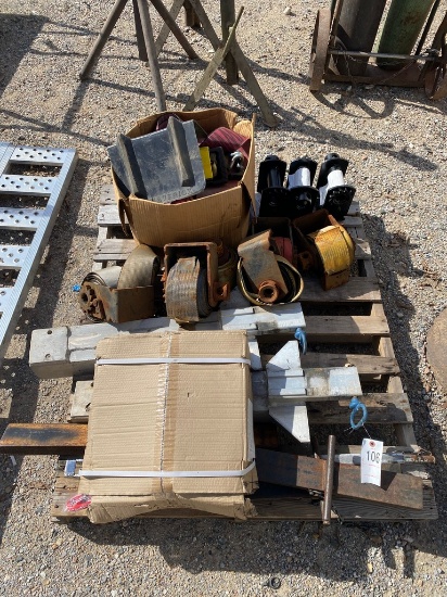 Pallet full of Rocket Straps