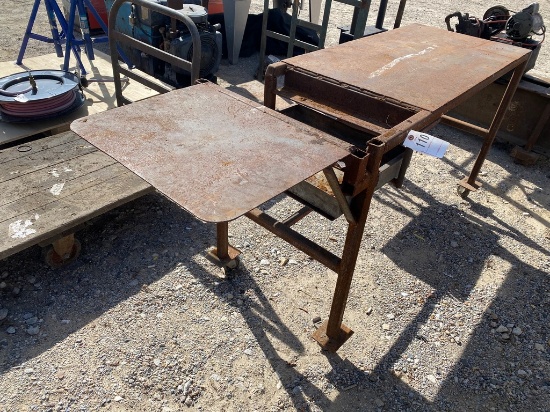 HD Metal Table on castors