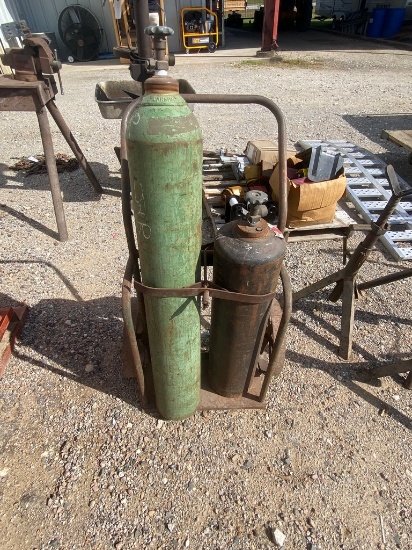 Torch Cart with Oxygen & accet. Bottle