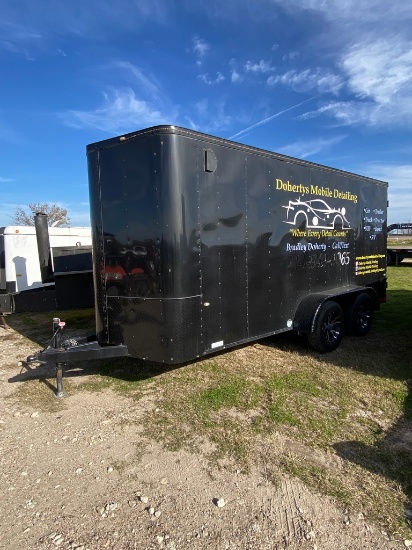 2019 6 1/2'x14' 6 1/2 Cargo craft Cargo trailer (2) 3500 Axles with brakes pressure washing rig ever