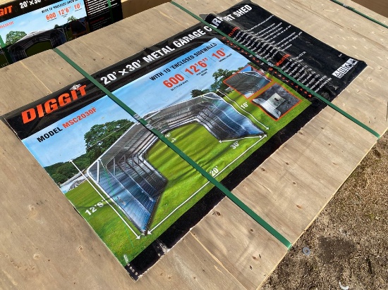 New Diggit 20x30 Metal Garage Car Port shed