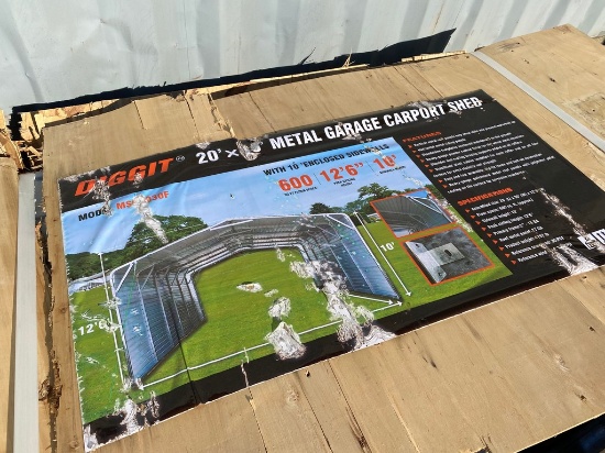 New Diggit 20x30 Metal Garage Car Port shed