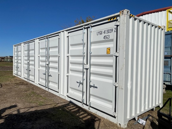 40' 1 trip container with 10 opening doors