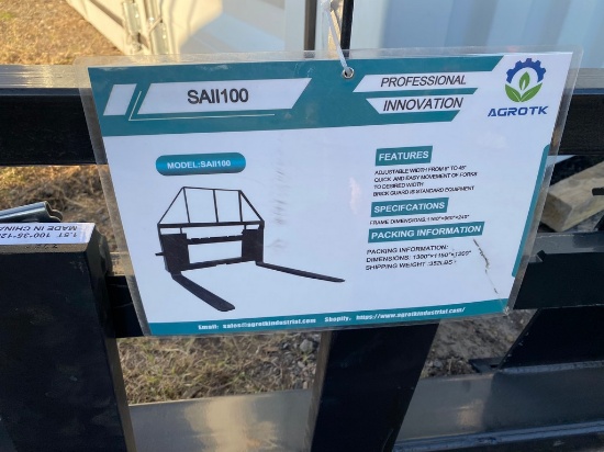 New AGT Quick Attach Pallet Forks