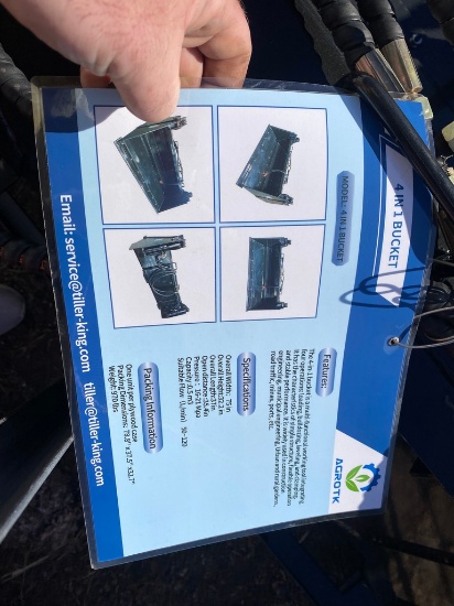 New AGT 75" 4 in 1 Quick Attach Bucket