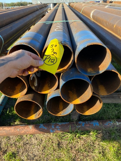 5" OD pipe tubing 9ga 10 pcs @ 216" 215ft.