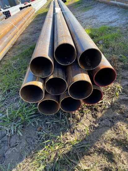 5" OD Pipe tubing 9ga 10 pcs @ 19' 196ft.